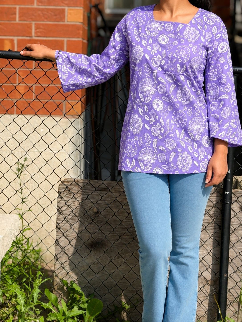 Lavender Bloom Kurta