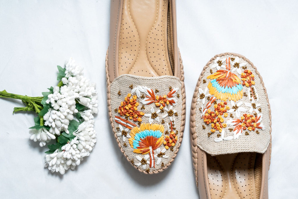 Sunrise Floral Embroidered Loafers