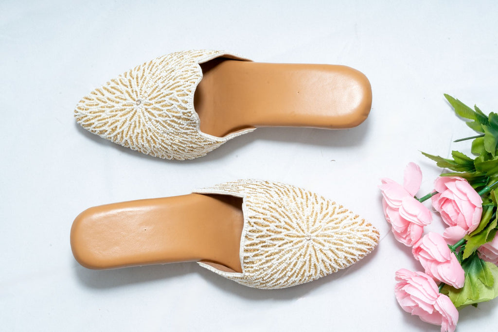Pearl Bloom Mules