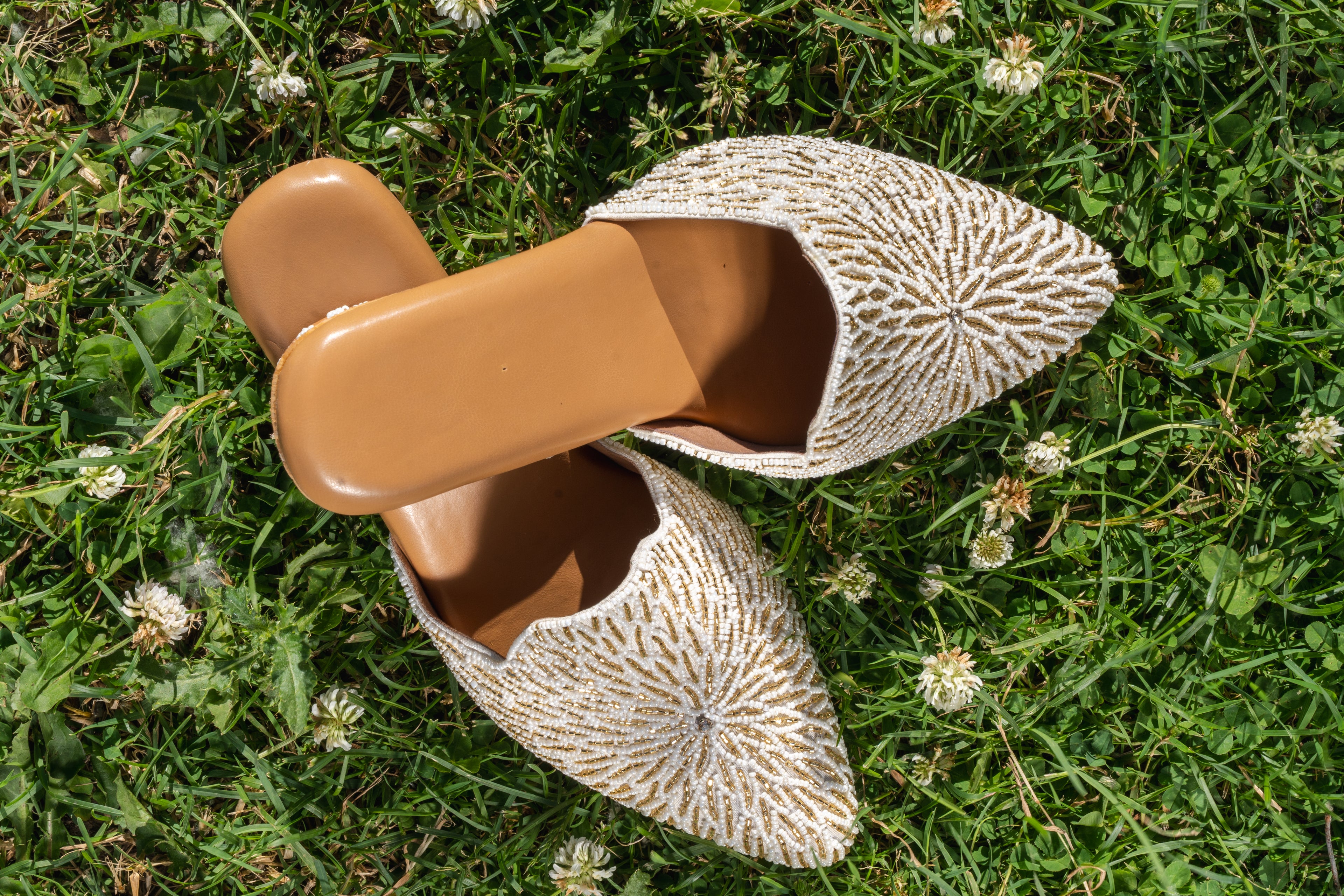 Pearl Bloom Mules