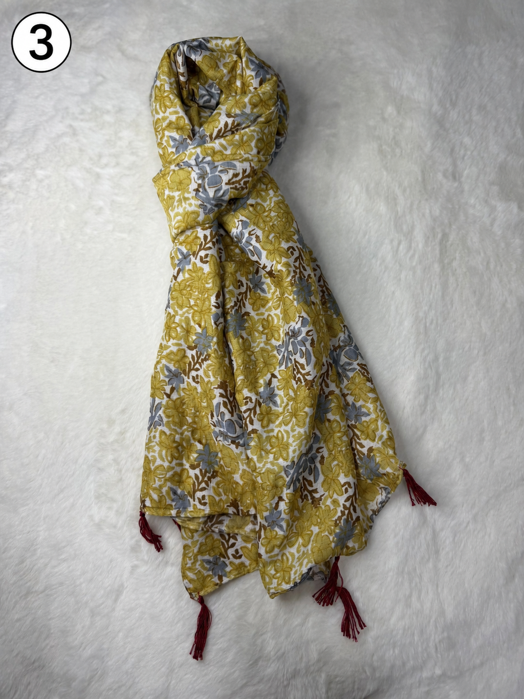 Everyday Printed Tassel Scarf