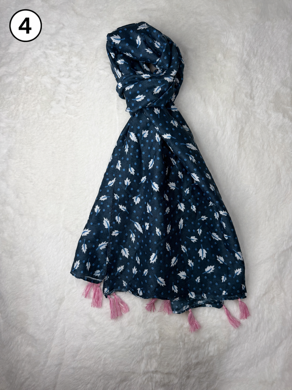 Everyday Printed Tassel Scarf