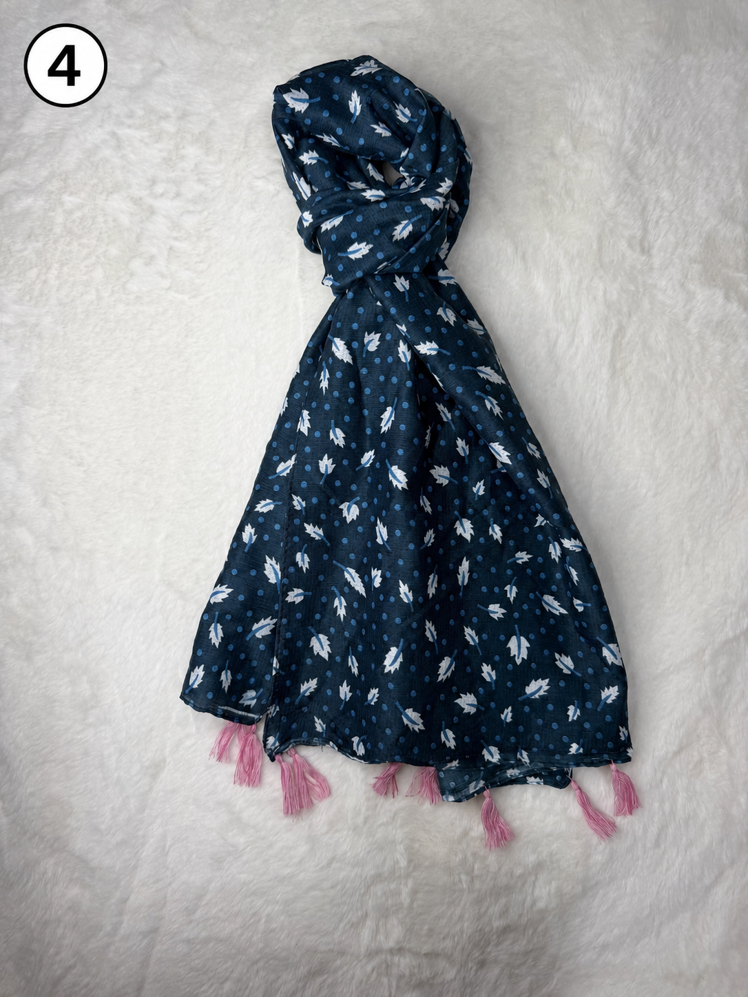 Everyday Printed Tassel Scarf