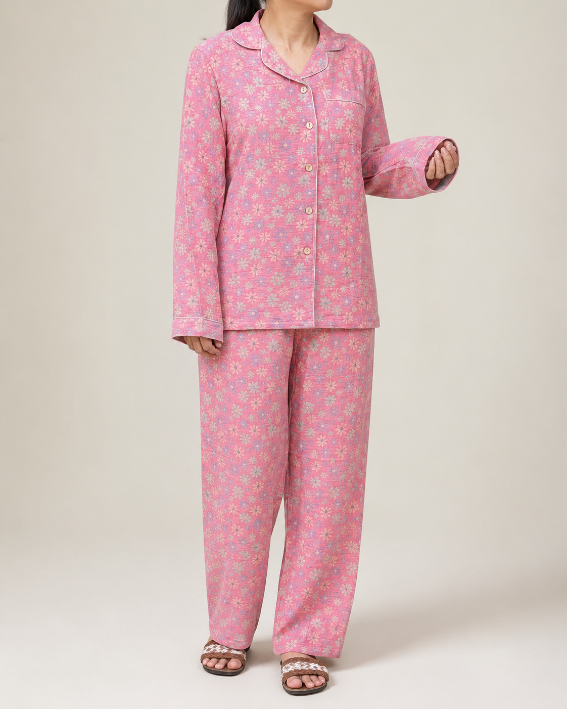Rosy Bloom Pajama Set
