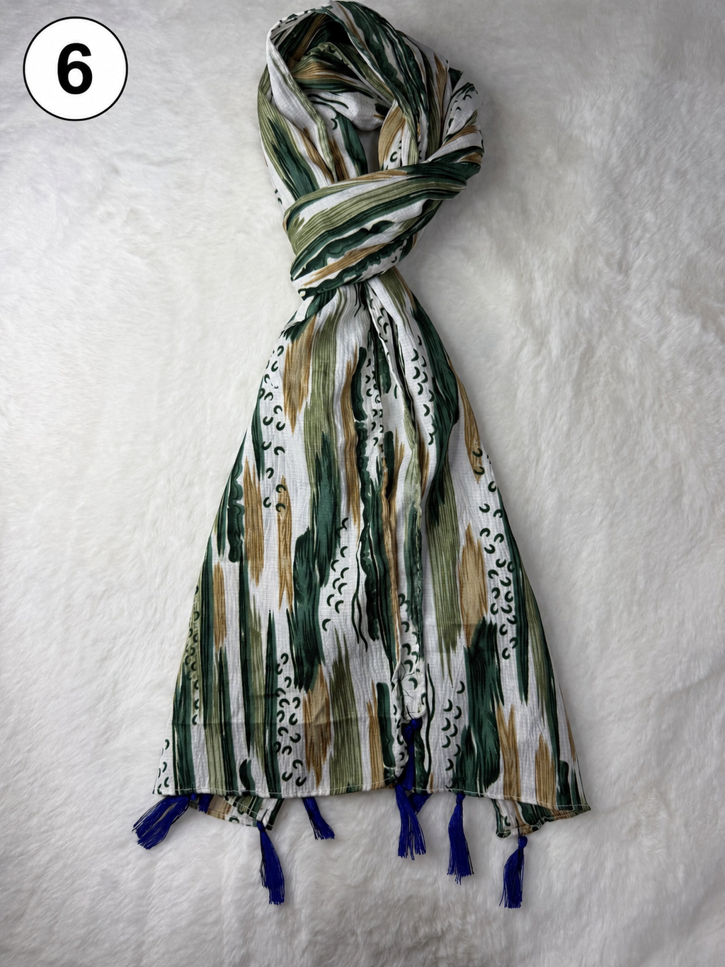 Everyday Printed Tassel Scarf