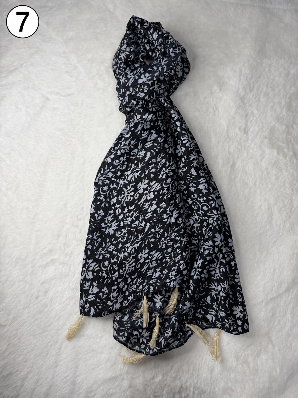 Everyday Printed Tassel Scarf