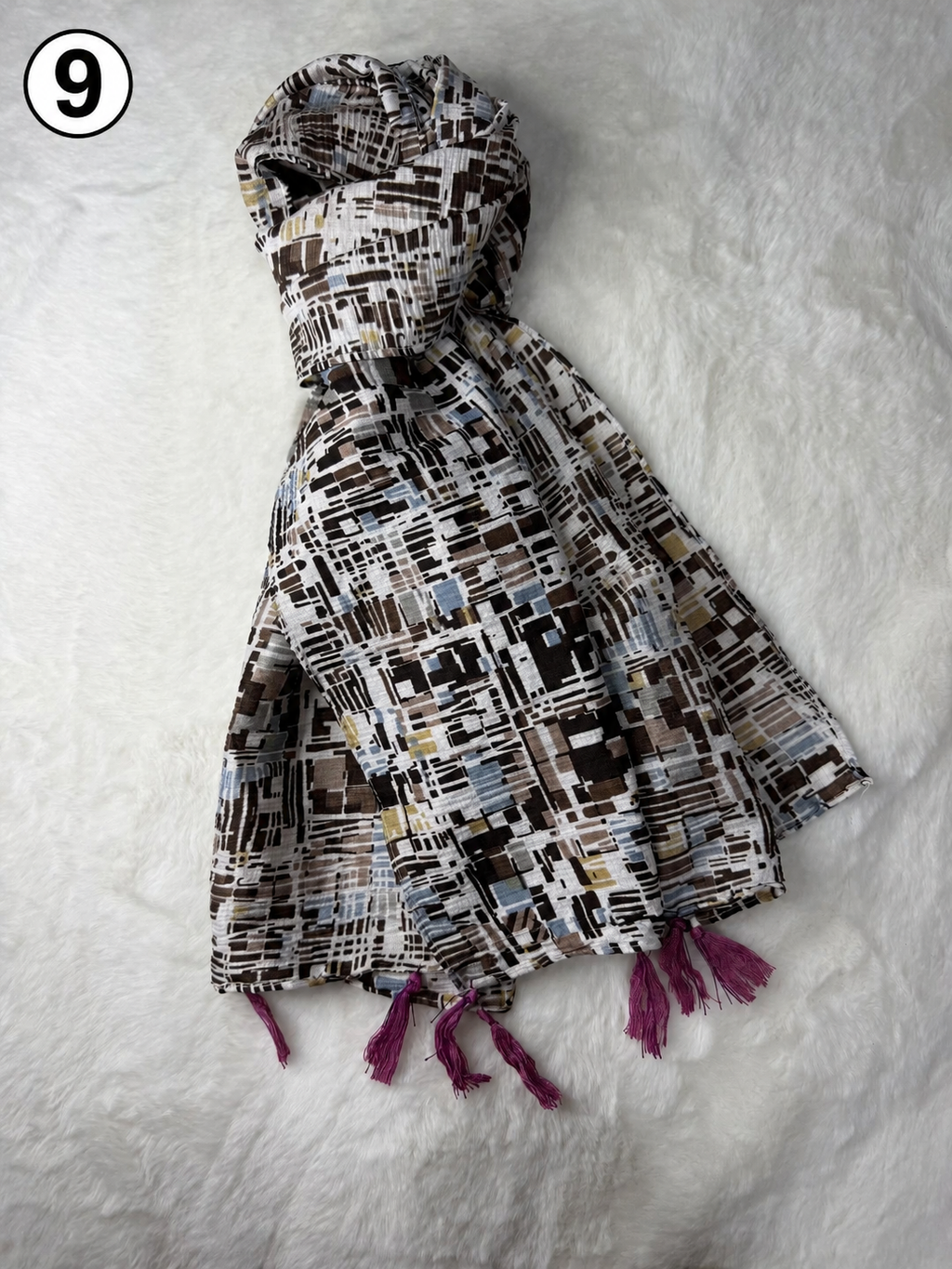 Everyday Printed Tassel Scarf