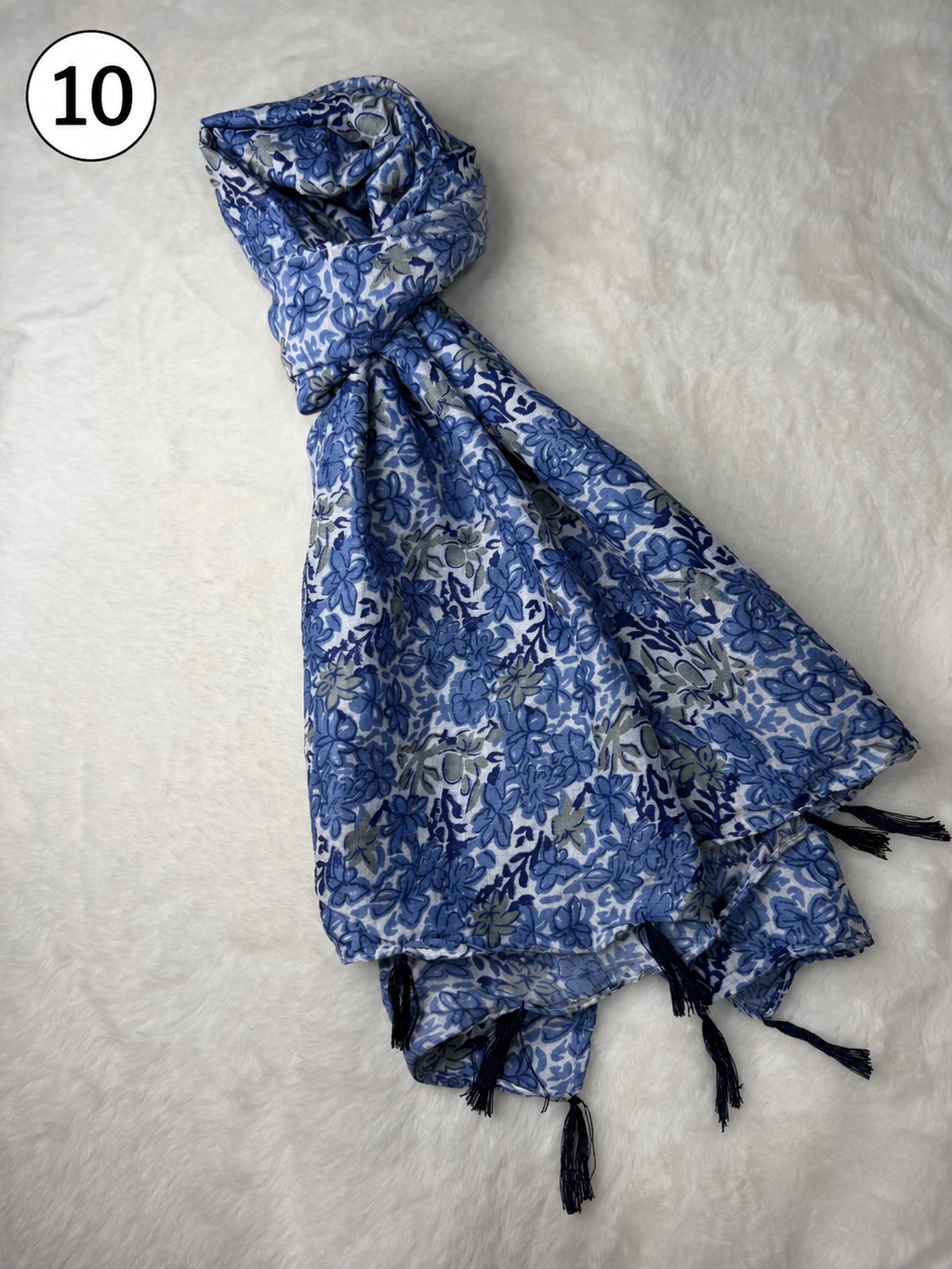Everyday Printed Tassel Scarf