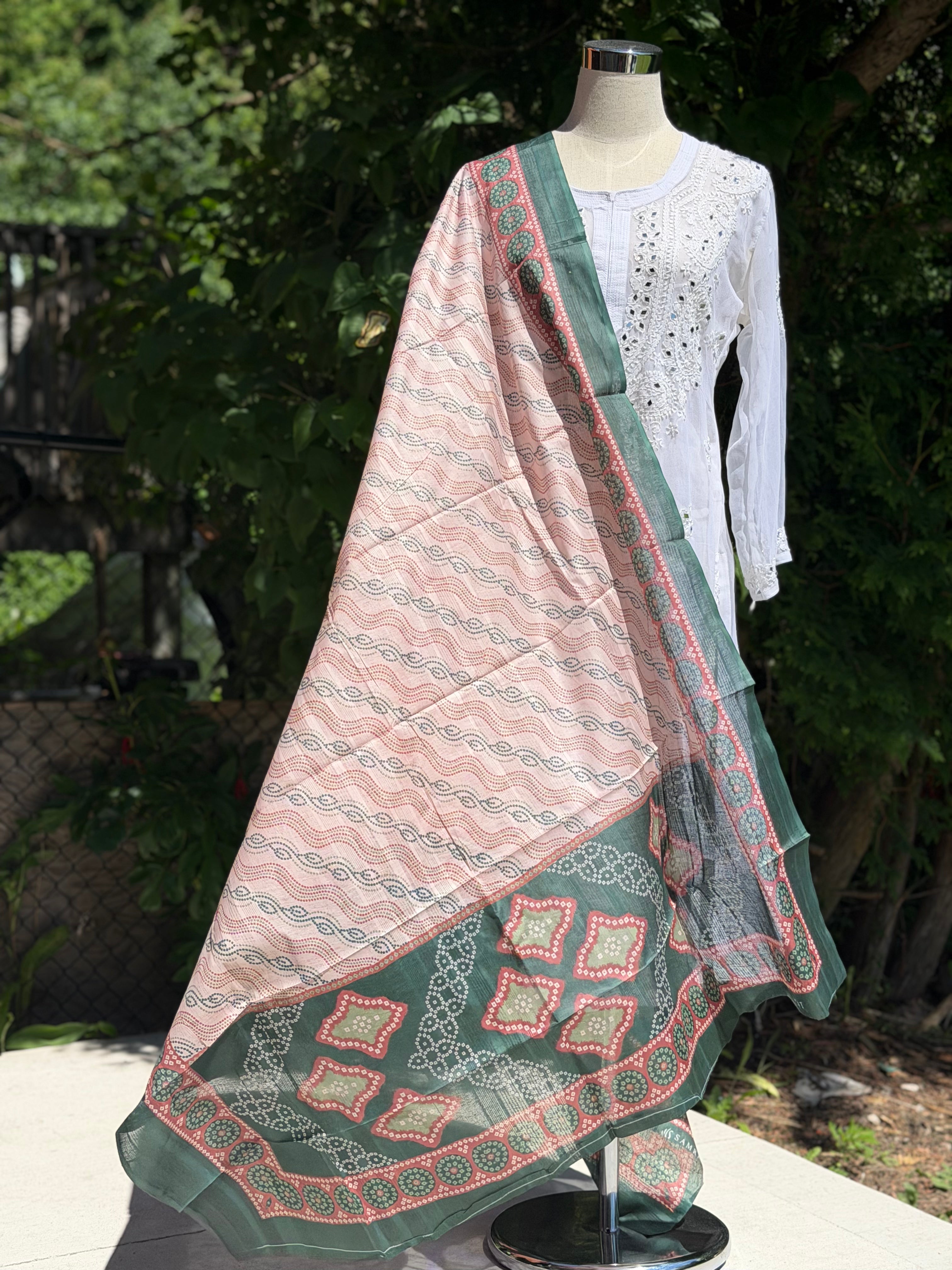 Zig Zag Printed Scarf