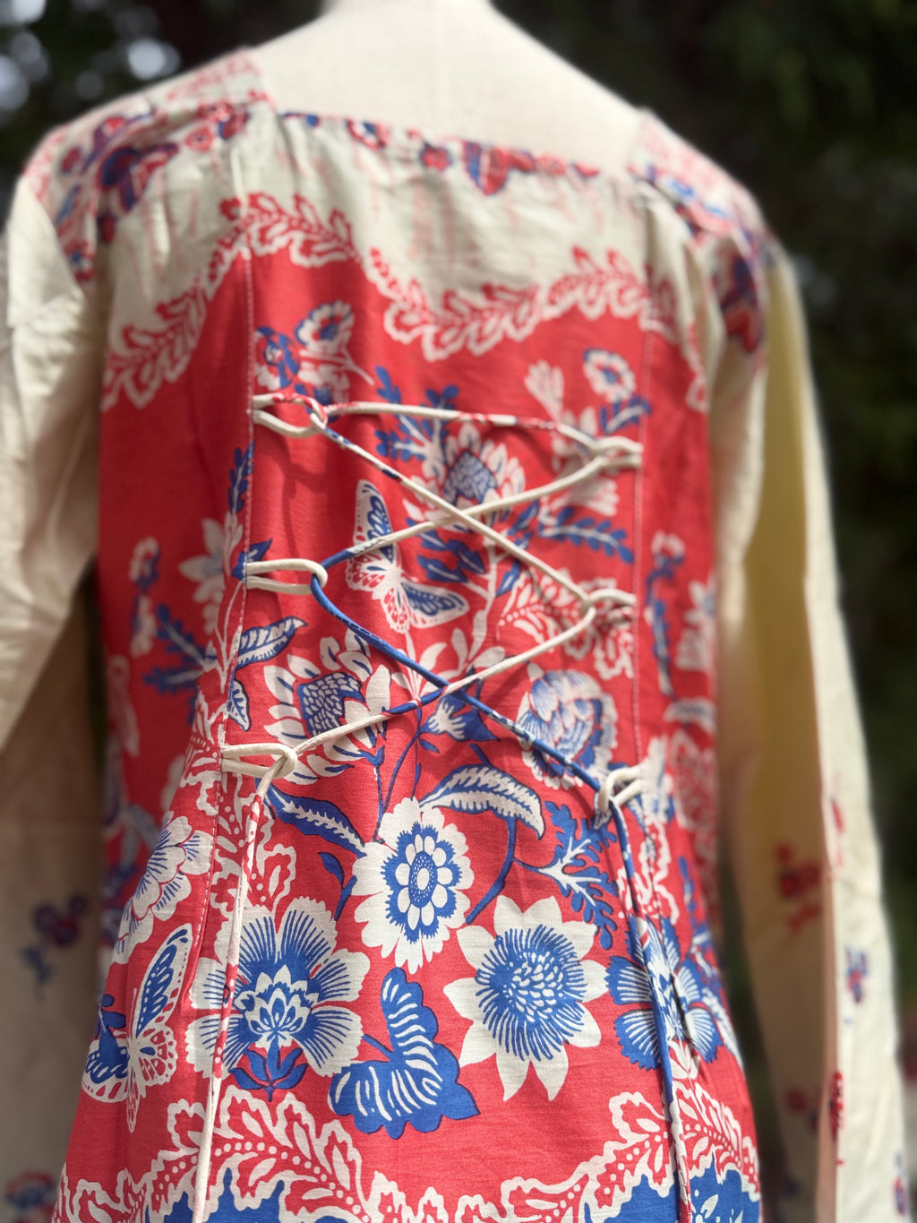 Floral Cream Printed Kurti