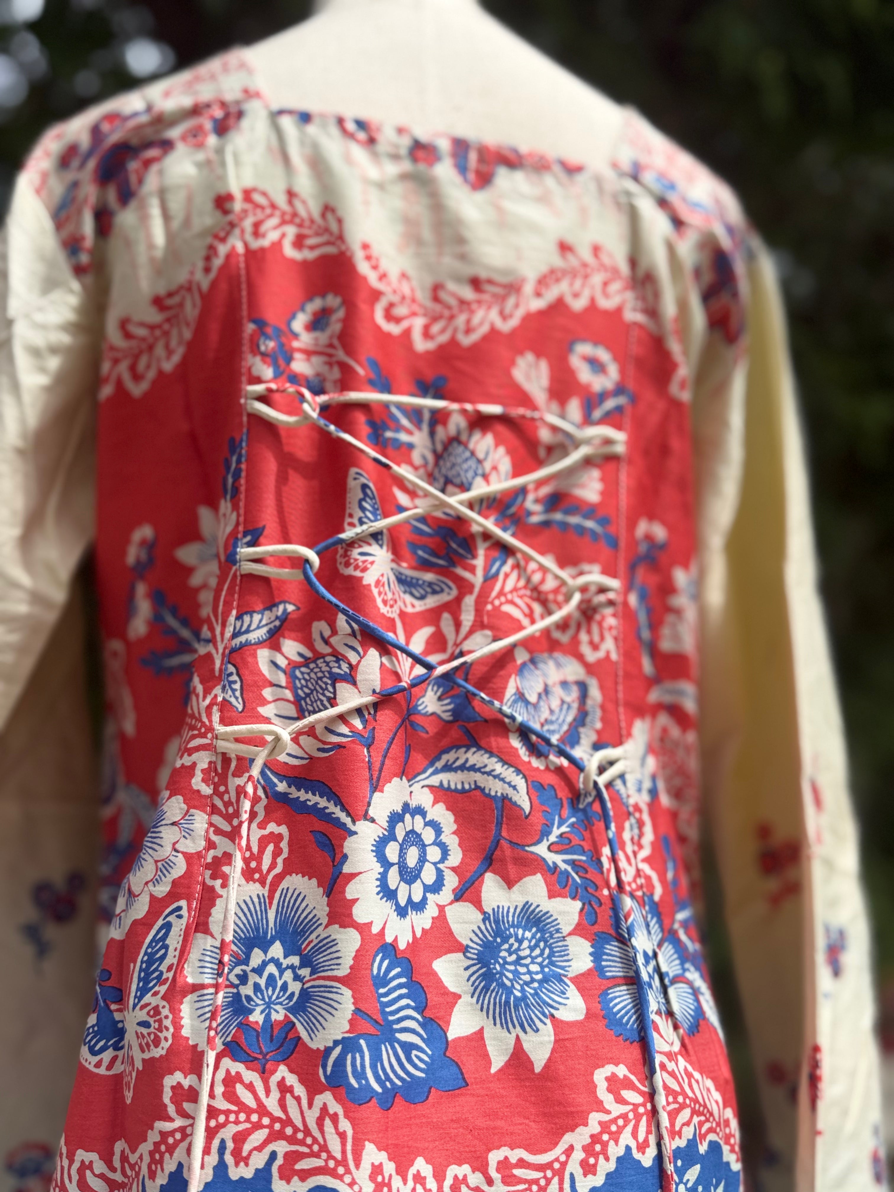 Floral Cream Printed Kurti