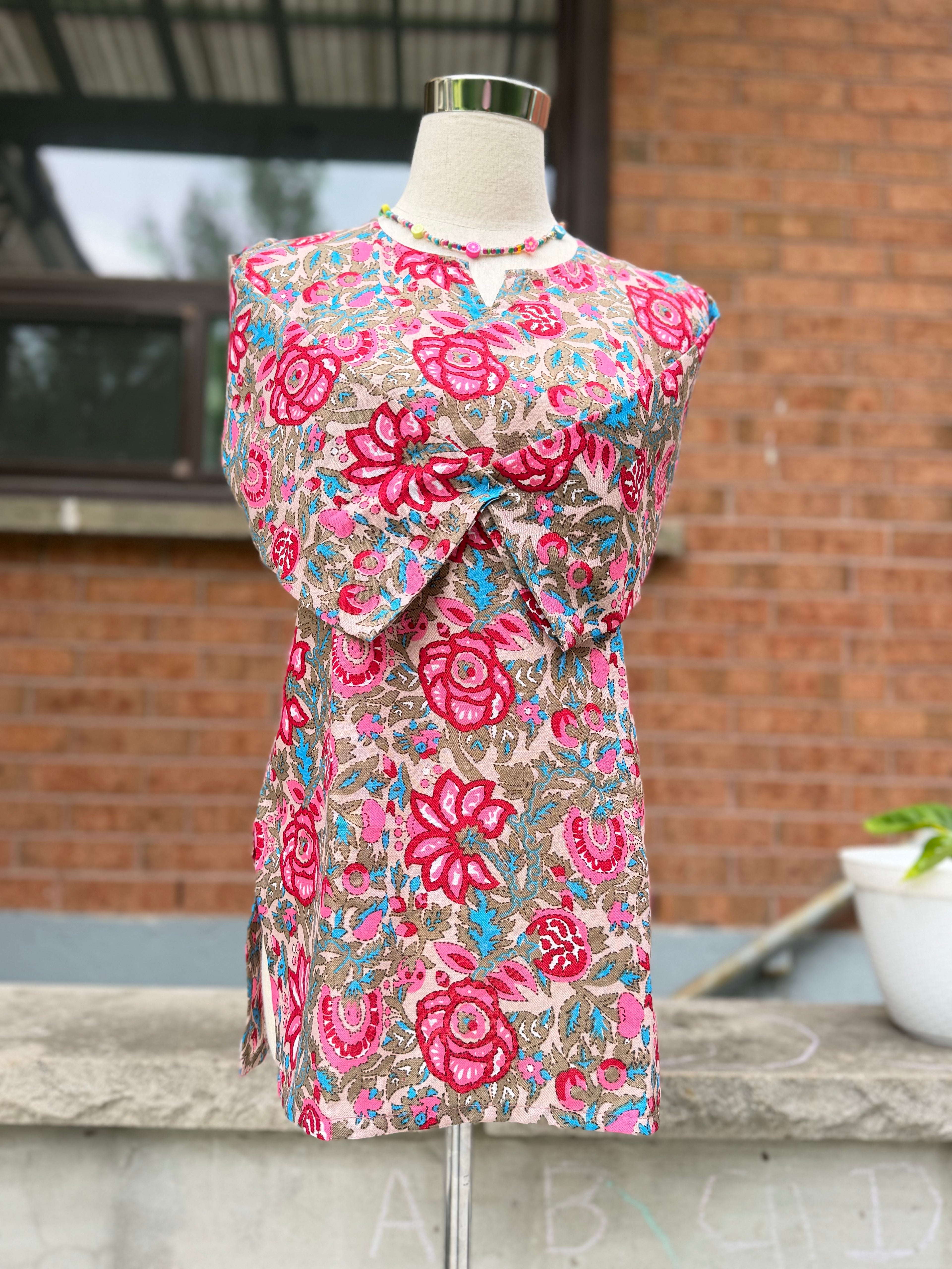 Floral Pink Kurti