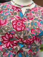 Floral Pink Kurti