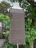 Block Printed With Shoulder Strings Kurti