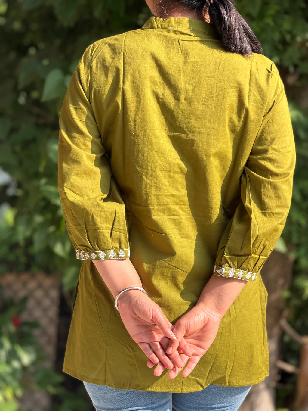 Heart Shaped Embroidery Kurta