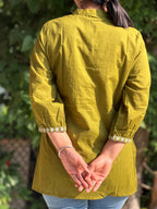 Heart Shaped Embroidery Kurta