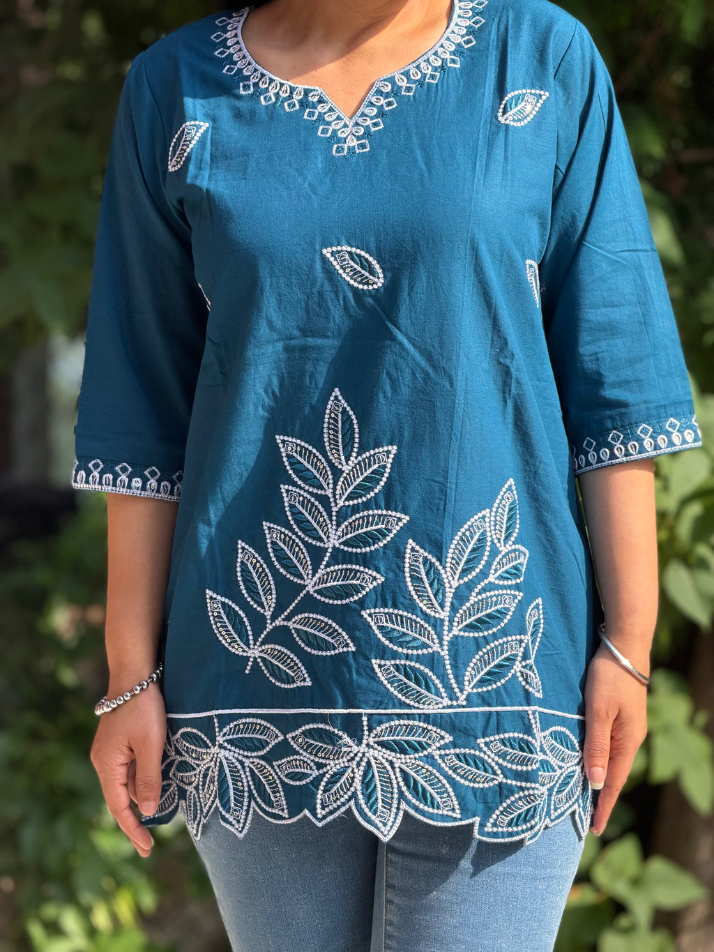 Cut Work Embroidery Kurti