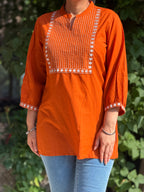 Heart Shaped Embroidery Kurta