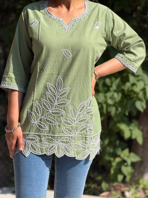 Cut Work Embroidery Kurti