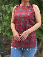 Jaipuri Shoulder Strings Kurti
