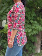 Floral Pink Kurti