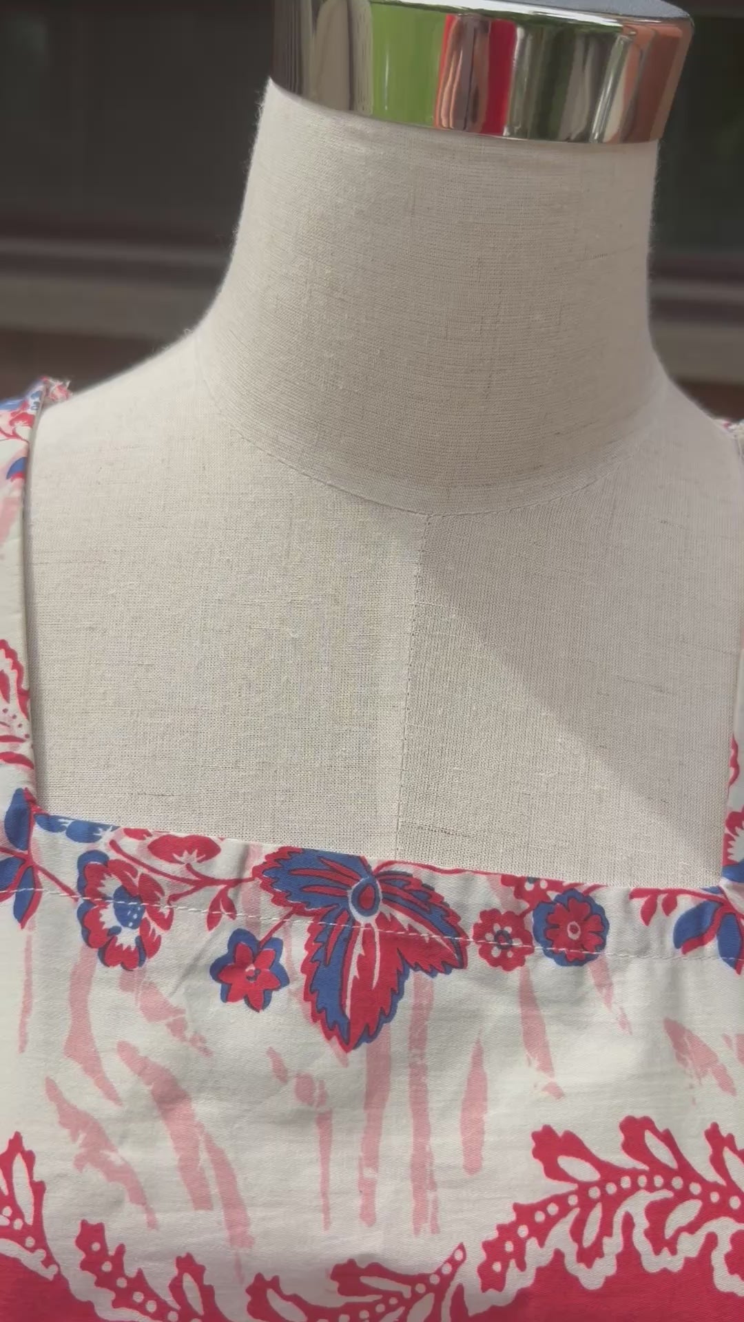Floral Cream Printed Kurti