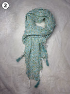 Whispered Bloom Tassel Scarf