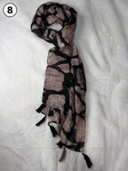 Whispered Bloom Tassel Scarf